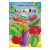 Legumele - Carte de colorat