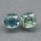 Safire pereche verzi 1.23 ct