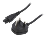 Cablu Alimentare 3m Negru 3A 3x0,75mm2 BS 1363 la IEC C5