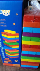 Joc jenga/genga turnul instabil. 48 pcs. Sigilat. Color. foto