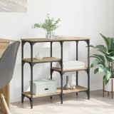 vidaXL Masă de consolă Stejar Artizanal 80 x 29 x 75 cm Lemn compozit 882212