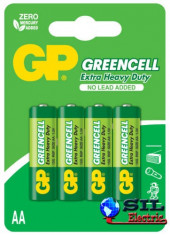 Baterie zinc carbon Greencell GP R6 (AA) infoliat 4 buc/blister foto
