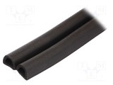 Garnitură EPDM RST ROZTOCZE 12mm neagră, 40m, 14mm
