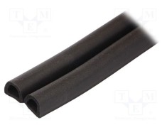 Garnitură EPDM RST ROZTOCZE 12mm neagră, 40m, 14mm