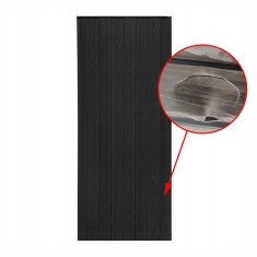 Usa de interior plianta tip acordeon, 203x80cm, negru, 0,7mm, RESIGILAT