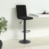 Scaun de bar, negru, catifea