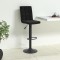 Scaun de bar, negru, catifea