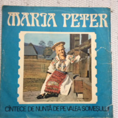 maria peter cantece de nunta de pe valea somesului disc lp vinyl muzica populara