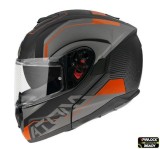 Cumpara ieftin Casca modulabila pentru scuter - motocicleta MT Atom SV Quark A4 portocaliu mat Pinlock ready &ndash; tip MT-V-16 XS (53/54cm)
