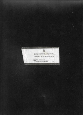 Banderola BNR 100 x 100000 lei 7 dec 2002 foto