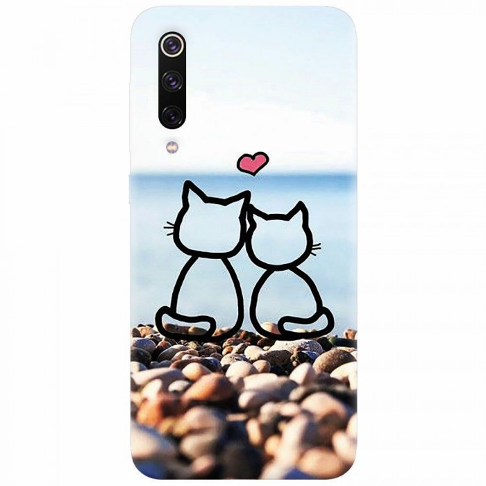 Husa silicon pentru Xiaomi Mi 9, In Love Cats