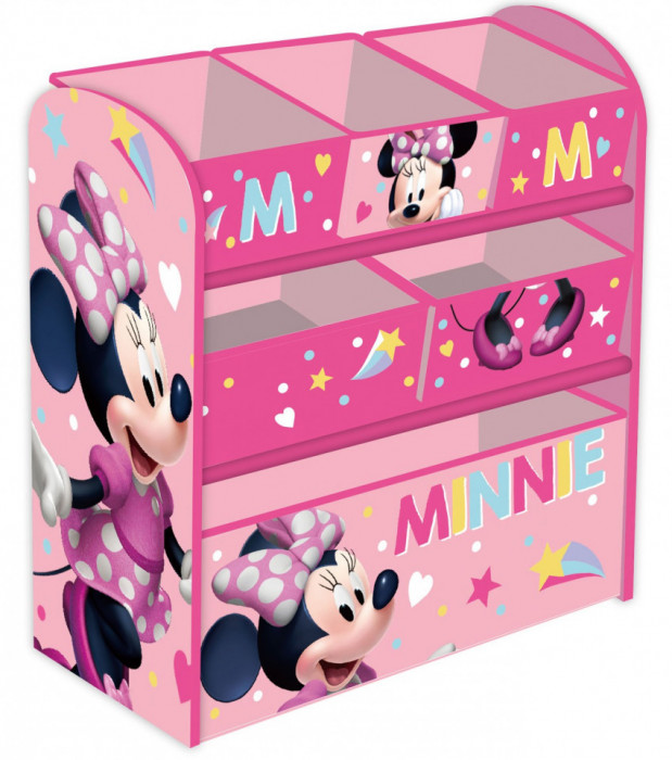 Organizator jucarii cu cadru din lemn Minnie&#039;s Bow-tique