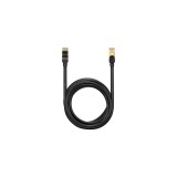 Cablu de rețea Baseus Ethernet RJ45, 10Gbps, 5 m (negru)