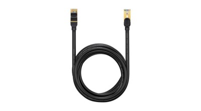 Cablu de rețea Baseus Ethernet RJ45, 10Gbps, 5 m (negru) foto