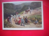 HOPCT 23845 CALATORI IN AUVERGNE- K A SAVITKIY 1844 -1905 - RUSIA --MUZEE - CP PICTURA --NECIRCULATAMUNTII