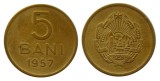 z300 ROMANIA 5 BANI 1957 aUNC APROAPE NECIRCULATA piesa de colectie
