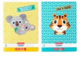 Caiet A5 48 file, dictando, motiv Cute Animals