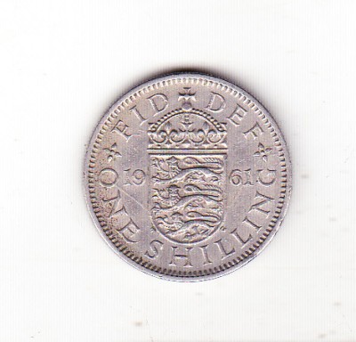bnk mnd Marea Britanie Anglia 1 shilling 1961 foto