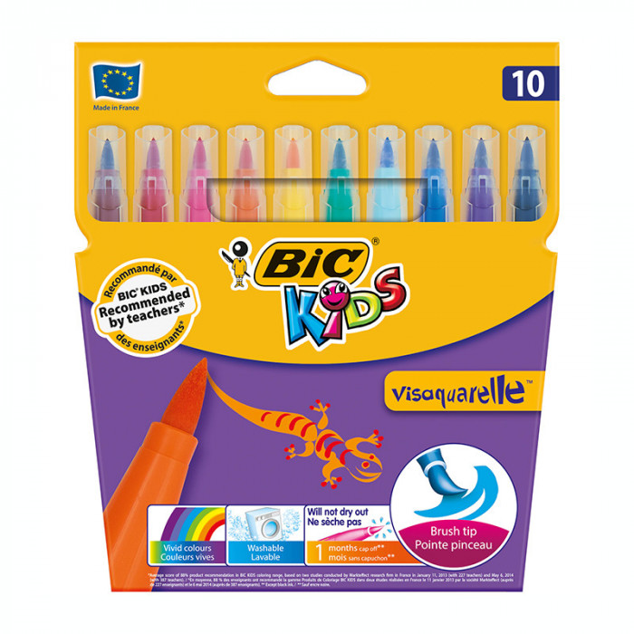 Carioca 10 culori Bic Kids Visaquarelle