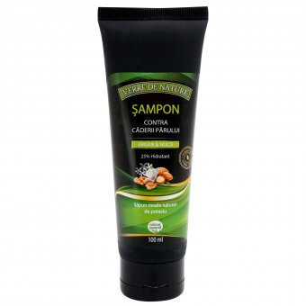 Sampon contra caderii parului cu argan, nuca si complex vegetal 100 ml foto