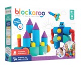 Set cuburi din spuma cu magnet Blockaroo, Castel 35 piese, Clics toys