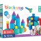 Set cuburi din spuma cu magnet Blockaroo, Castel 35 piese