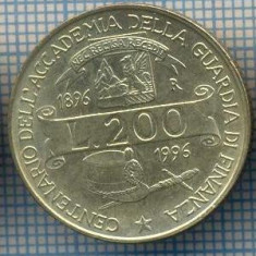 AX 1418 MONEDA-ITALIA-200 LIRE-ANUL1996 ACADEMIE GARDA FINANCIARA-STAREA SE VEDE