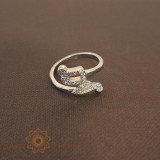 Inel din argint rodiat cu note muzicale Musical Silver