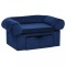 Canapea pentru caini, cu sertar, albastru, 75x50x38 cm, plus