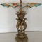 Sculptura in bronz, Centru de masa, stil Empire, zeul Atlas si Murano,