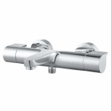 Cumpara ieftin Baterie Cada Dus GoodHome Cavally Termostatica, Bicomanda, Argintie, Alama, Cartus 35mm, Montare Perete