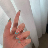 Mium/Short Coffin Press on Nails Balerina Unghii false franțuzești Unghii false, Oem