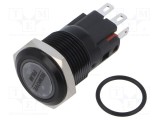 Comutator anti-vandalism E-SWITCH PVB3 2 poziții SPDT IP67 5A/250VAC 2A/24VDC LED RGB