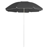 vidaXL Umbrelă de soare de grădină, st&acirc;lp din oțel, antracit, 180 cm 315542