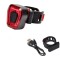 Lampa stop pentru bicicleta, 14 LED, incarcare USB, impermeabil, negru