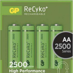 Set acumulatori AA R6 NiMH Recyko+ 2500mAh 1.2V 4buc/blister GP