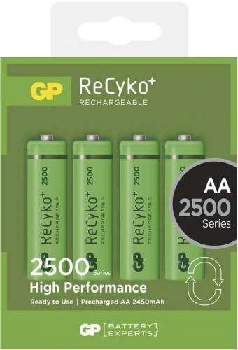 Set acumulatori AA R6 NiMH Recyko+ 2500mAh 1.2V 4buc/blister GP