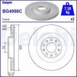 DELPHI BG4998C Disc frana