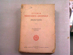 ISTORIA BISERICEASCA UNIVERSALA , MANUAL PENTRU UZUL STUDENTILOR INSTITUTELOR TEOLOGICE , VOL. II , 1956 foto