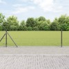 Gard Hexagonal Gri ViaXL, 0.4x25 m, Otel, Plasa 25mm, Kit Complet Gard, Exterior, Rezistent