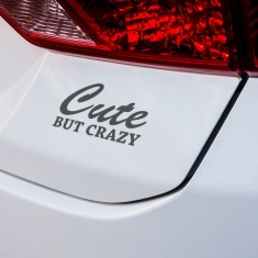 Sticker Cute But Crazy