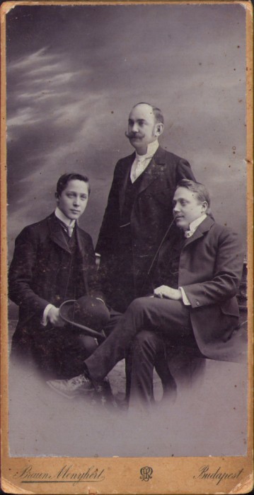HST P2/690 Poză 1906 domni studio Braun Menyhert Budapest