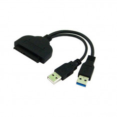 Adaptor USB 3.0 la SATA hard disk/ SSD hdd, Active, cu carcasa protectie