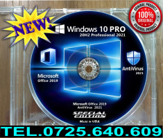 Windows 10 PRO 20H2 - Office 2019- Antivirus - Licenta Permanenta - DVD SIGILAT foto