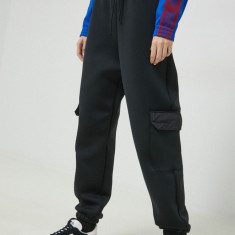 Adidas Originals pantaloni de trening femei, culoarea negru, neted