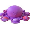 Jucarie antistres din silicon, Pop It Now and Flip It, Caracatita reversibila, 20x10 cm, Model 5, Multicolor, Flippy