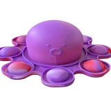 Jucarie antistres din silicon, Pop It Now and Flip It, Caracatita reversibila, 20x10 cm, Model 5, Multicolor, Flippy