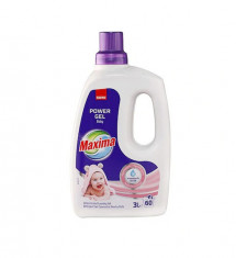 Detergent gel concentrat pentru rufe Sano Maxima Power Gel Baby 60 spalari 3l foto