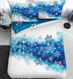 Lenjerie Pat De Craciun O Persoana Troian Cr048, Bumbac, 4 Piese, Cu Elastic, Imprimeu