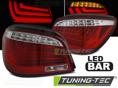Stop stopuri triple BMW E60 LED BAR rosu clar NOU foto
